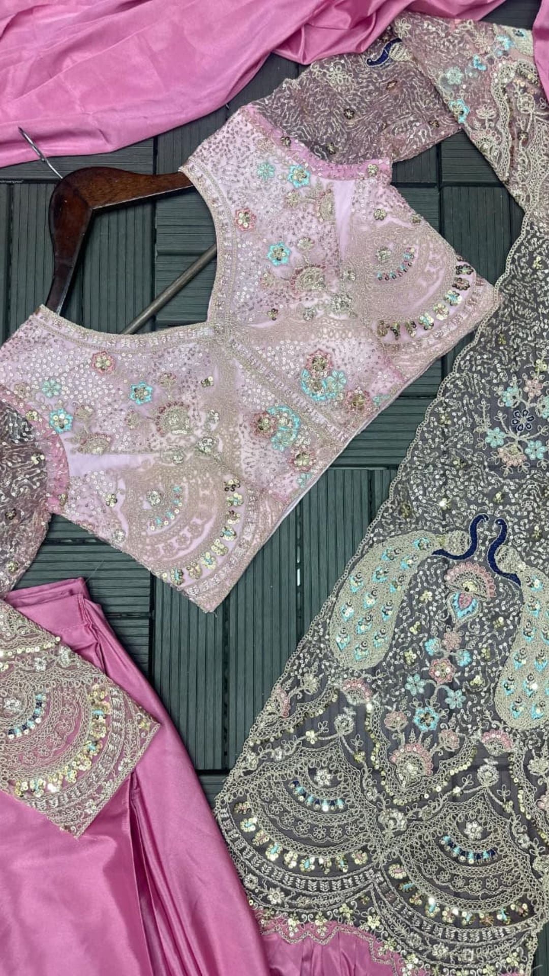 Ready-to-Wear Heavy Crepe Saree with Fully Stitched Sequin Blouse (Up to Size 42)