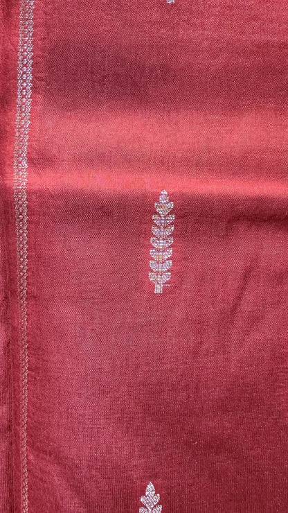 Premium Red Raw Mango Silk Saree