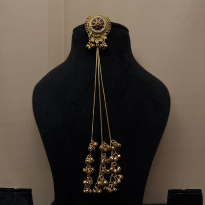 Kashmiri Gold-Plated Ghungroo Tassel Drops
