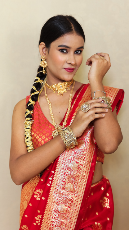 Katan Silk Tanchui Banarasi saree