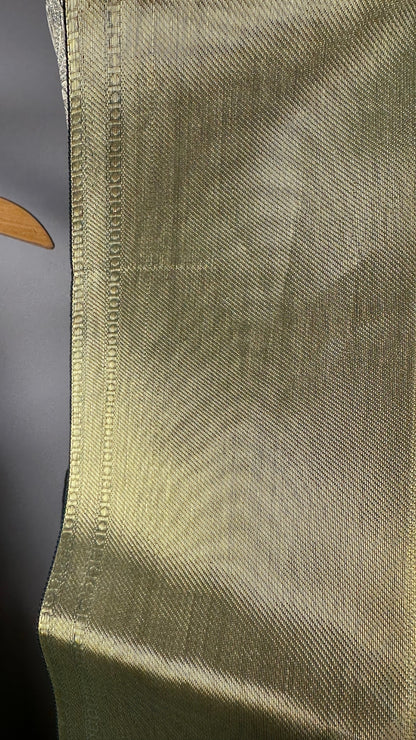 Noor Banarasi Silk Saree – In Hues of Sage and Stillness