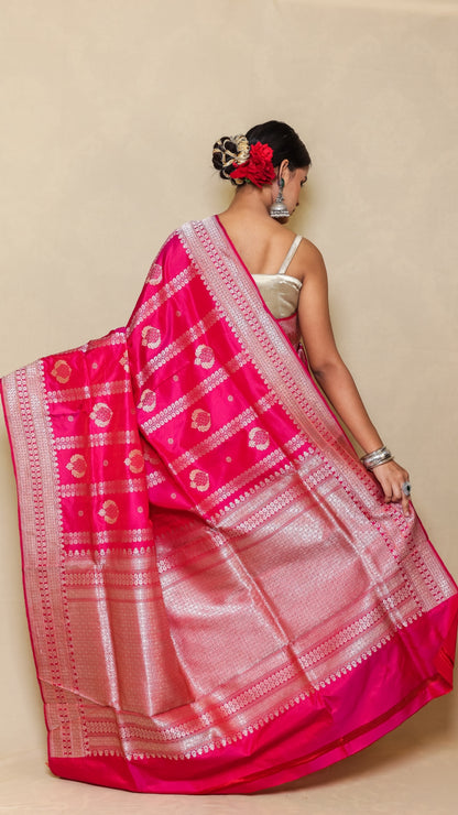 Purple Plum Katan Mashru Silk