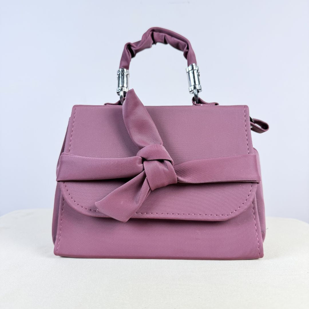 Wine Bow Sling Bag for Women