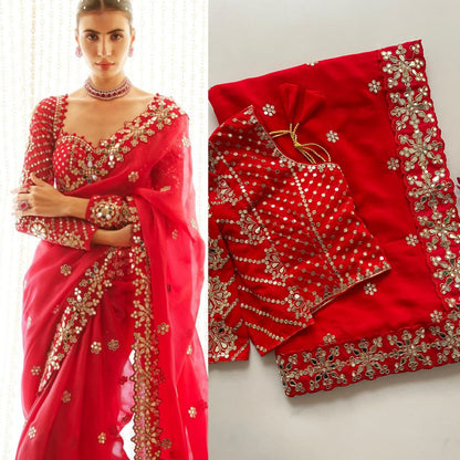 New Launching Bollywood BlockBuster Original Mirror Design Saree