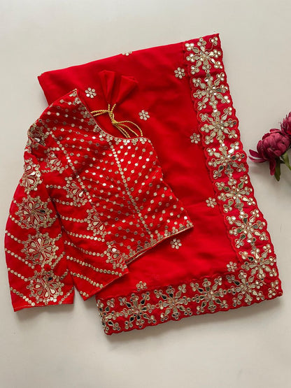 New Launching Bollywood BlockBuster Original Mirror Design Saree