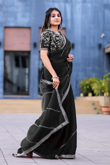Bollywood collections party wear fancy  Georgette Saree
