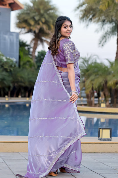Party Wear Fancy Georgette Saree