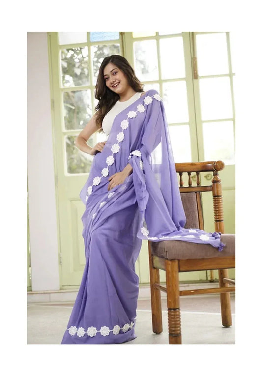 Bollywood collections party wear fancy Georgette saree's
