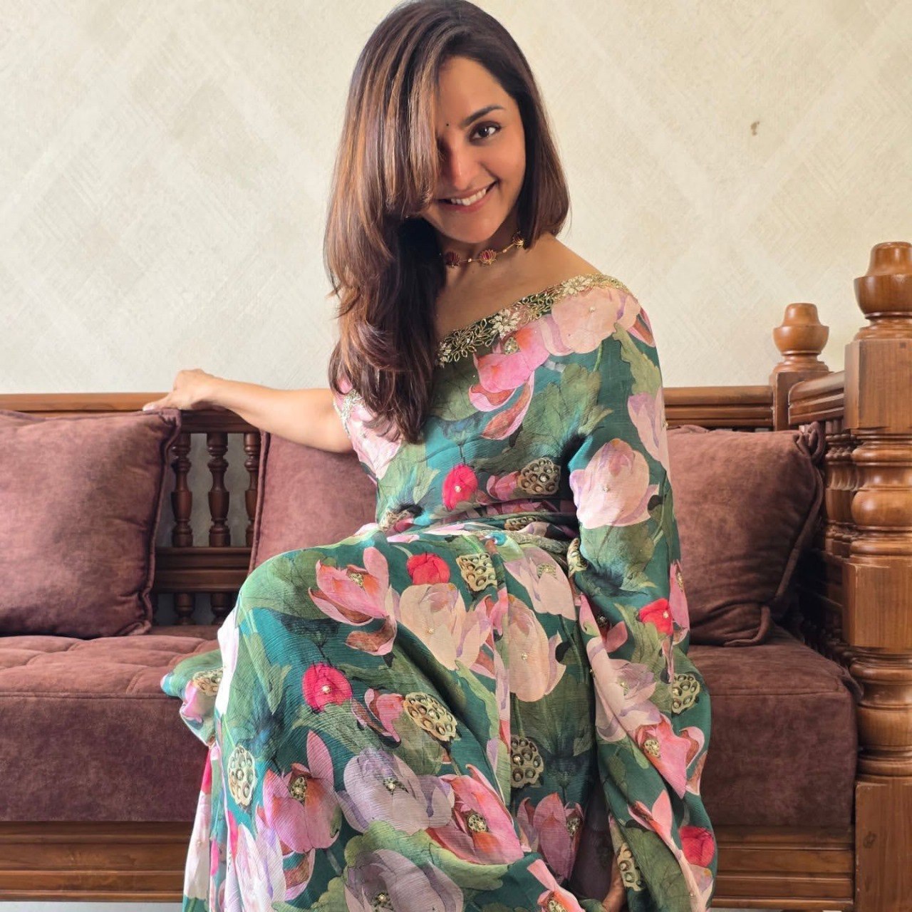 Bollywood collections party wear fancy Sattin Silk  saree