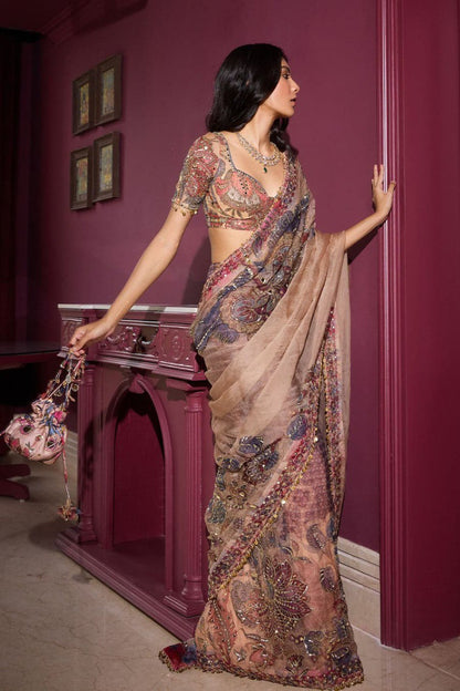 Bollywood collections party wear fancy Tebby Silk  saree