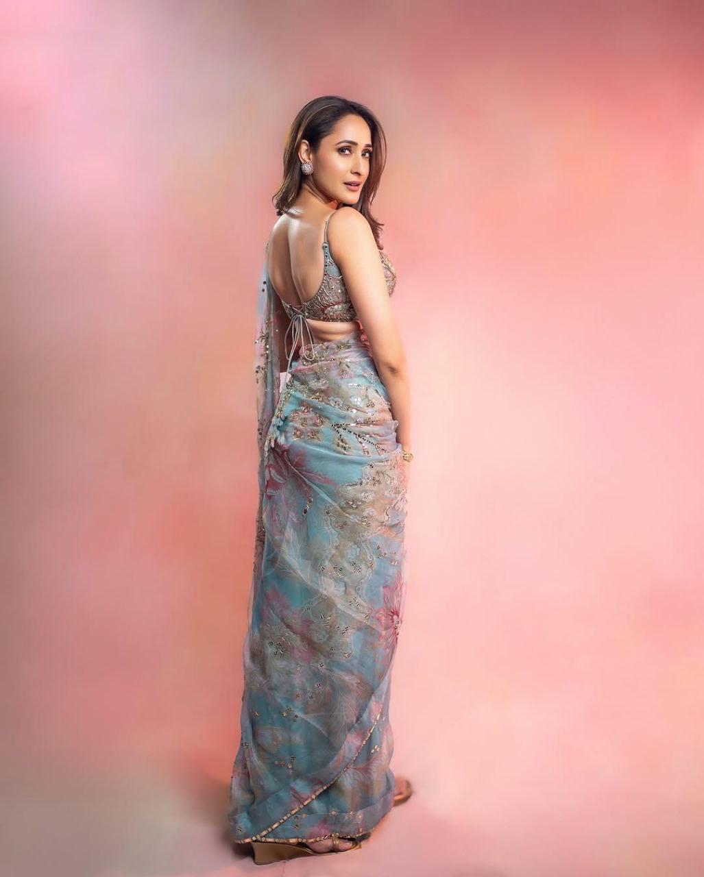 Bollywood collections party wear fancy  GeorgetteSilk  saree