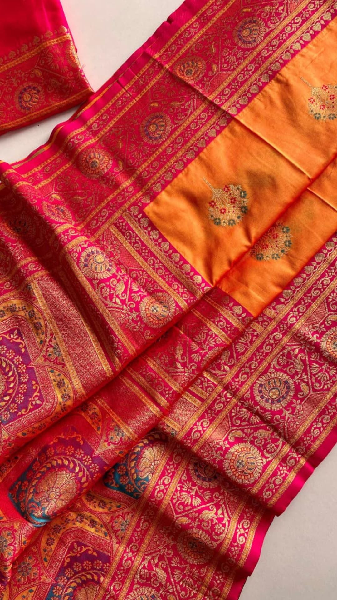 Premium Banarasi Silk Saree with Rich Weaving Pallu