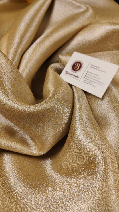 Champak Banarasi Tissue Silk Saree – Wrapped in Light