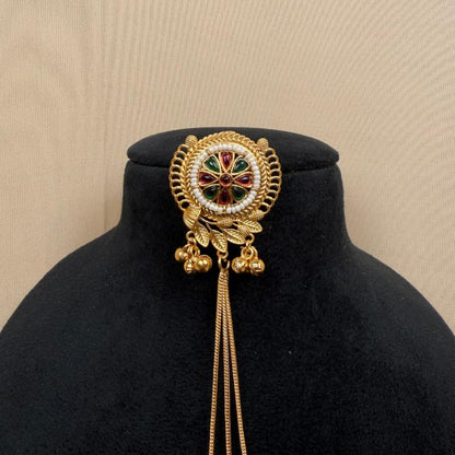 Kashmiri Gold-Plated Ghungroo Tassel Drops