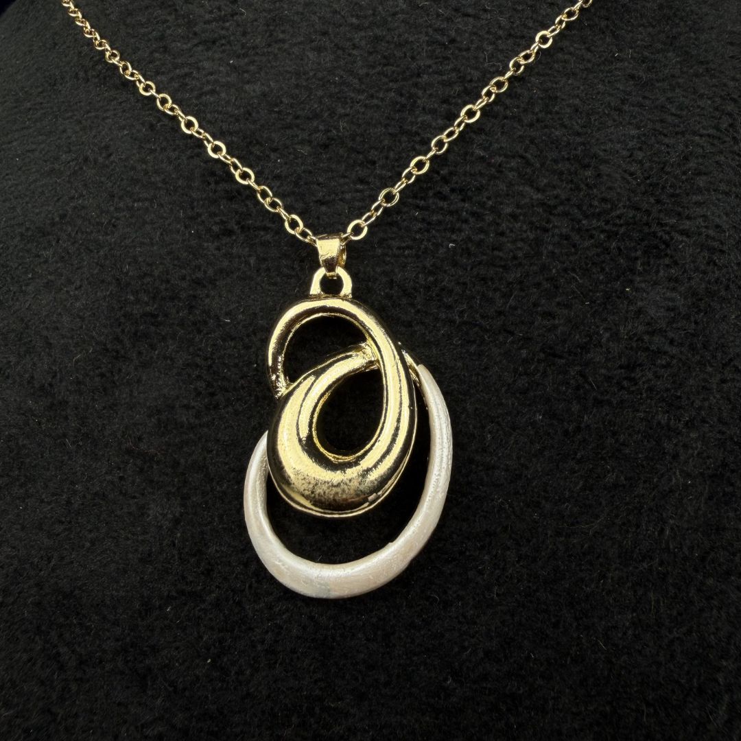 Gold Pendant & Earring Set for Women