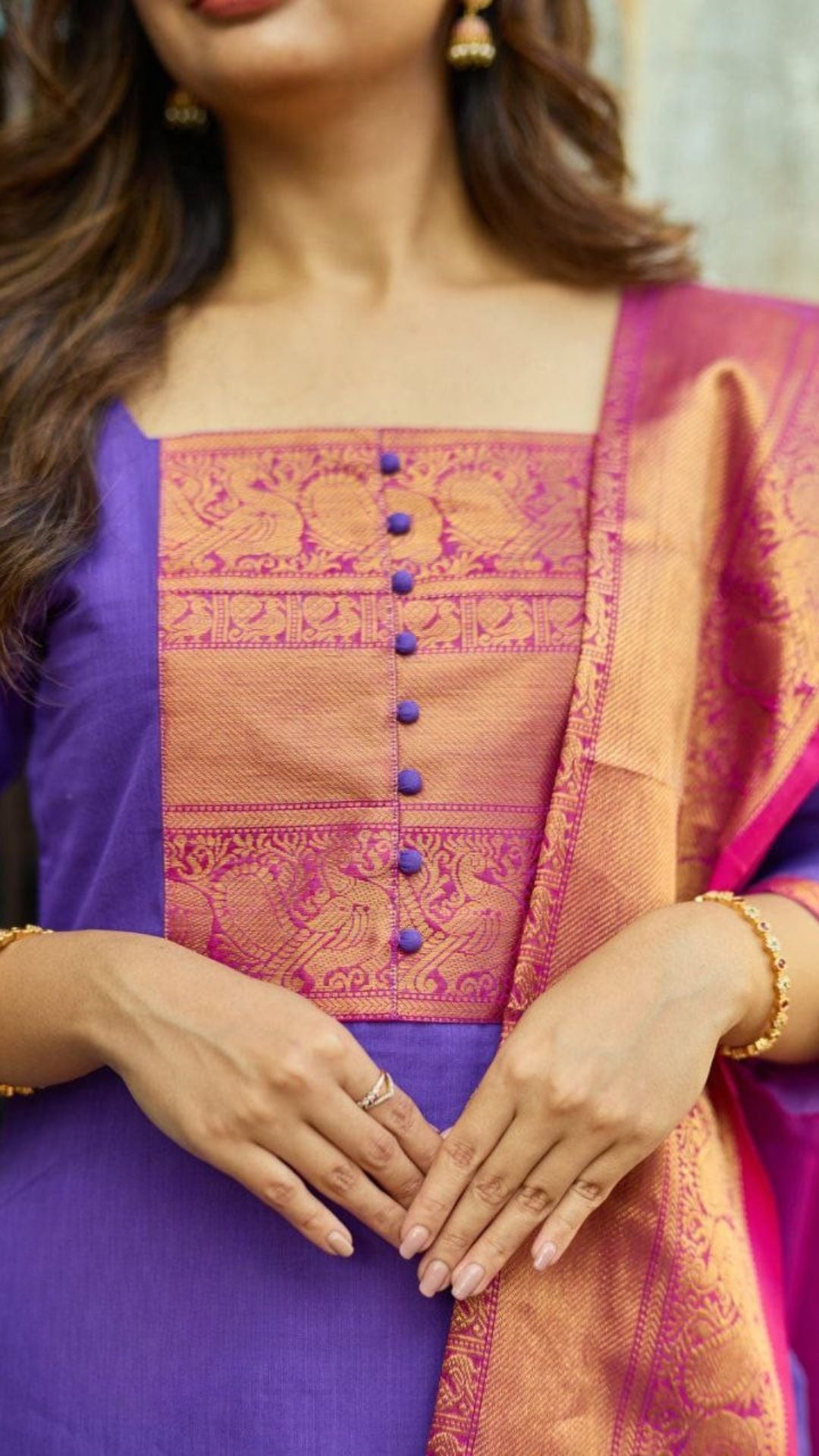 Royal Banarasi Suit Set with Zari Dupatta