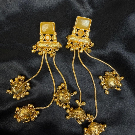 Kashmiri Triple-Layer Jhumka Tassels