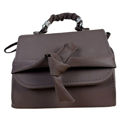 Brown Bow Sling Bag for Women