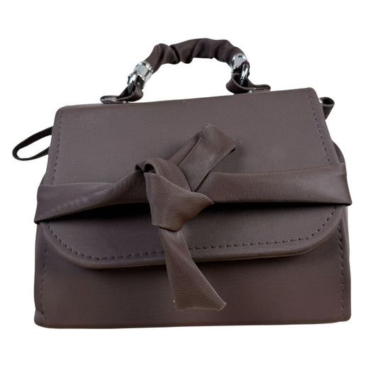 Brown Bow Sling Bag for Women