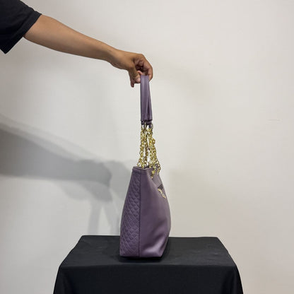 Lavender Quilted Luxury Tote Bag