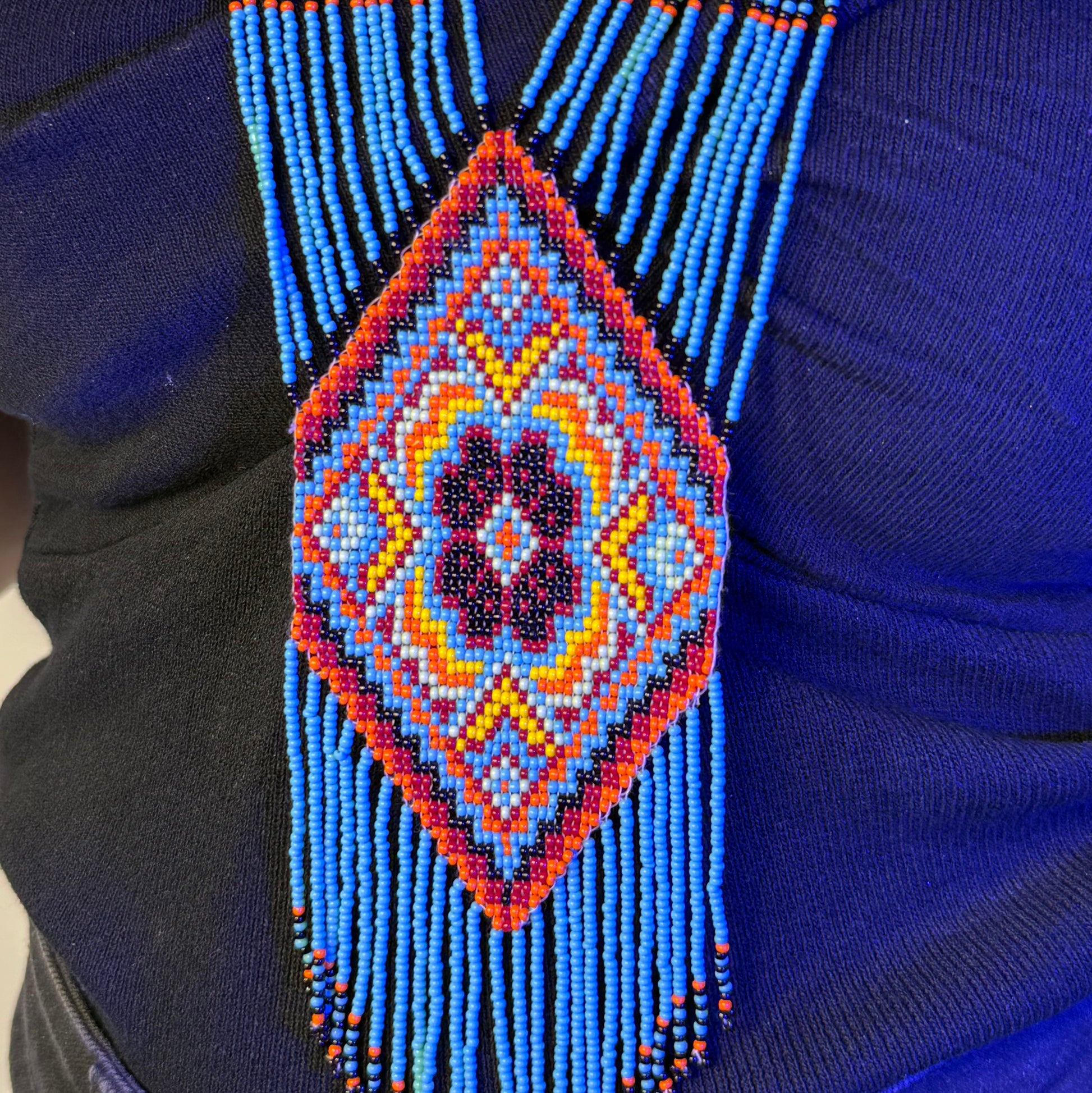 Handcrafted Jaco Tribal Beaded Jewelry Set – (Necklace, Earrings & Bracele)