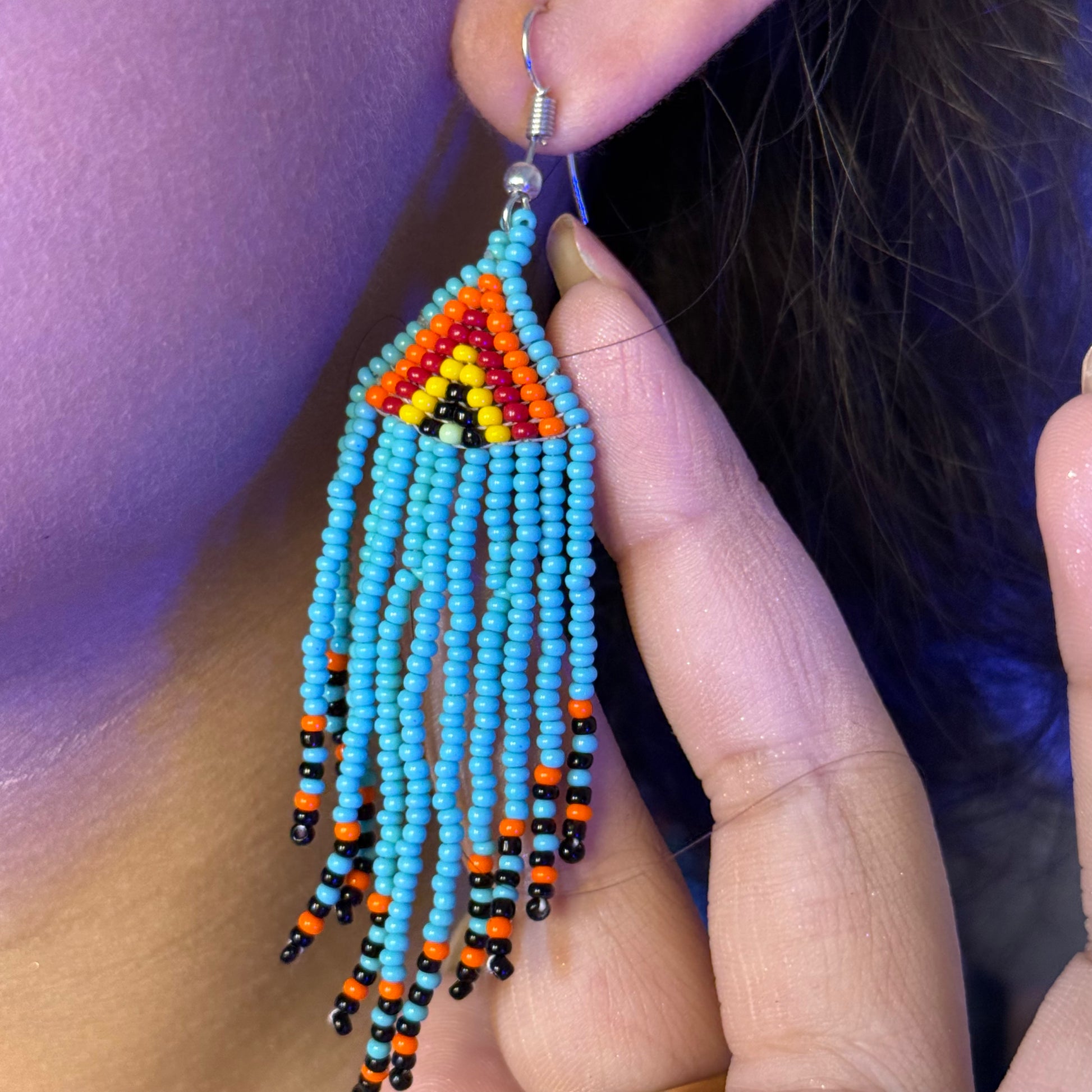 Handcrafted Jaco Tribal Beaded Jewelry Set – (Necklace, Earrings & Bracele)