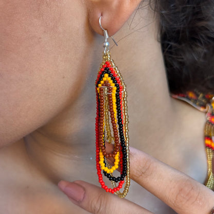 Handcrafted Jaco Tribal Beaded Jewelry Set – 3-Piece Set (Necklace, Earrings & Bracele)
