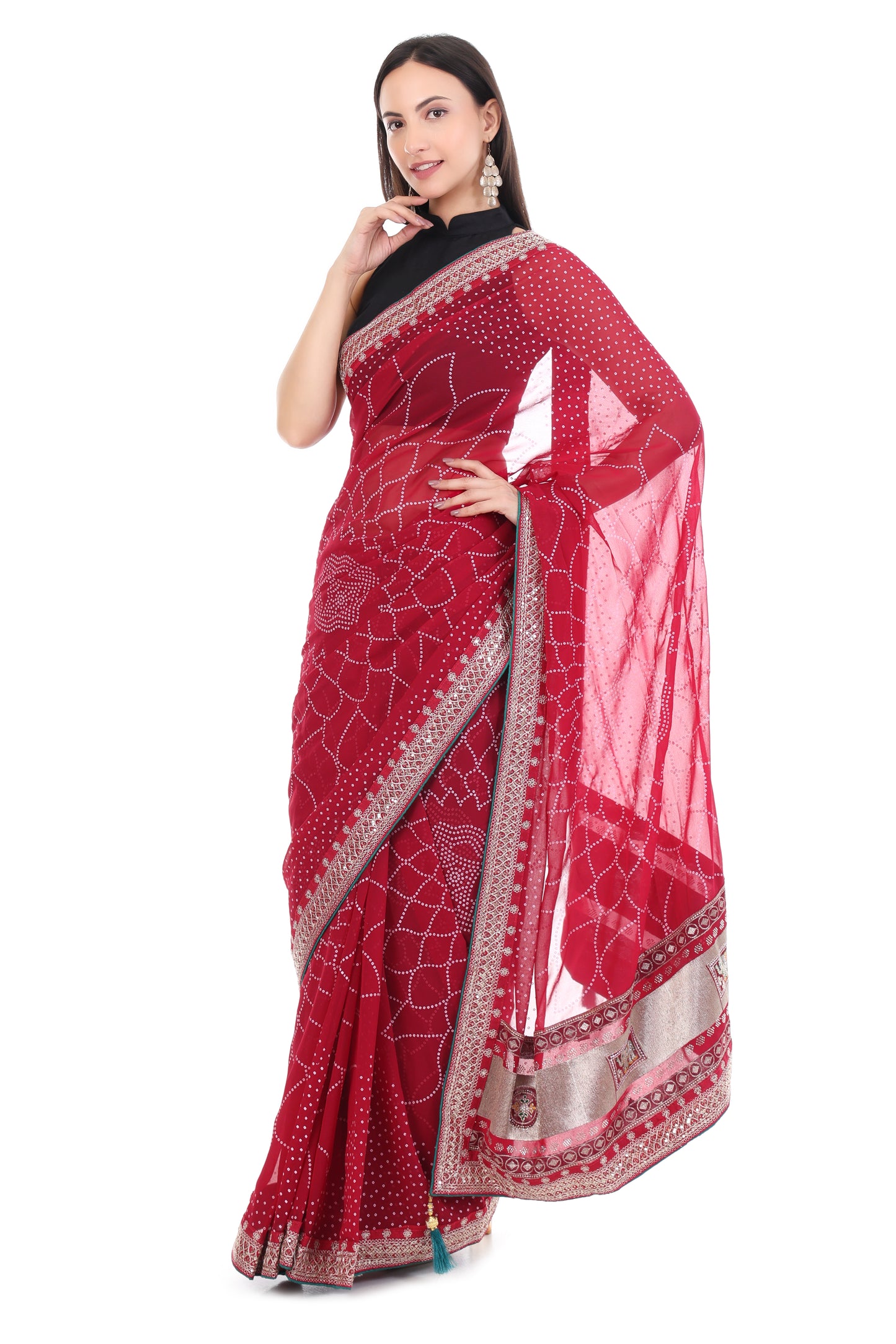 Banarashe Pure Fancy Satin Silk Saree Banarashe Collection