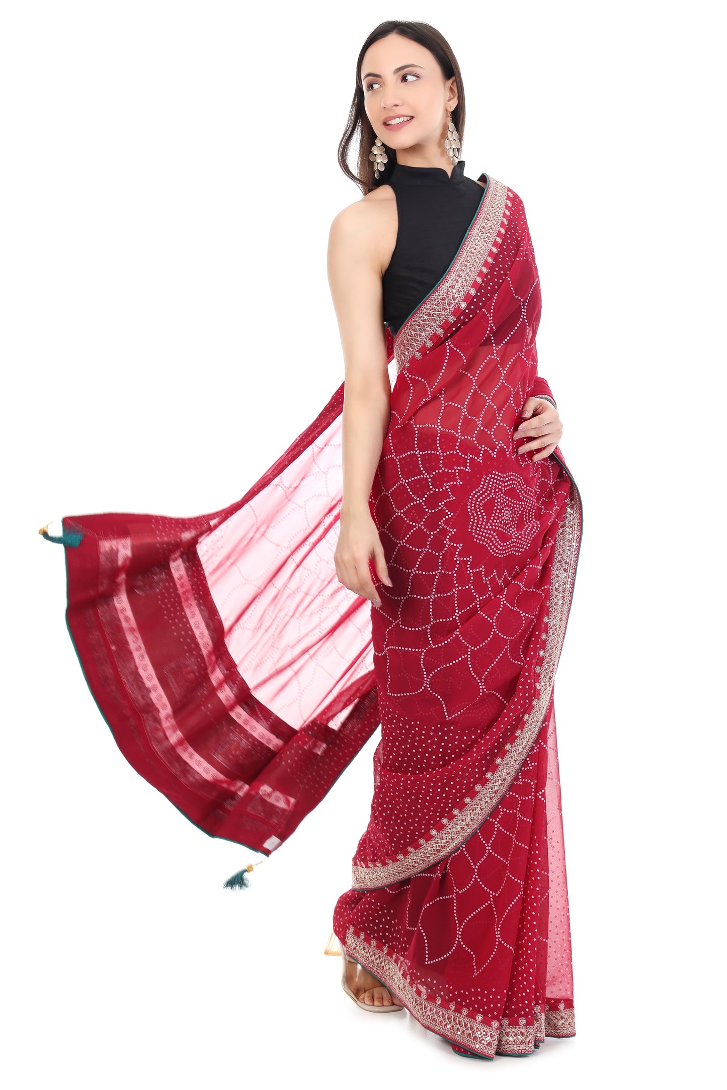 Banarashe Pure Fancy Satin Silk Saree Banarashe Collection
