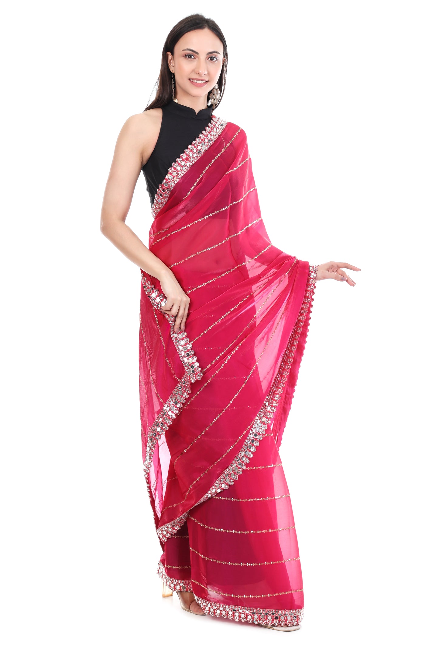 Luxury Jimmy Choo Fabric Saree