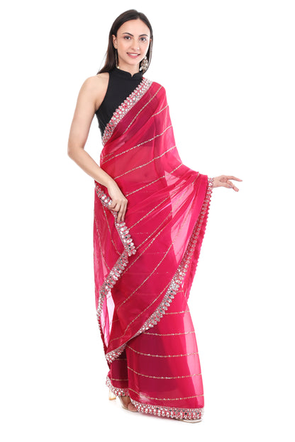 Luxury Jimmy Choo Fabric Saree