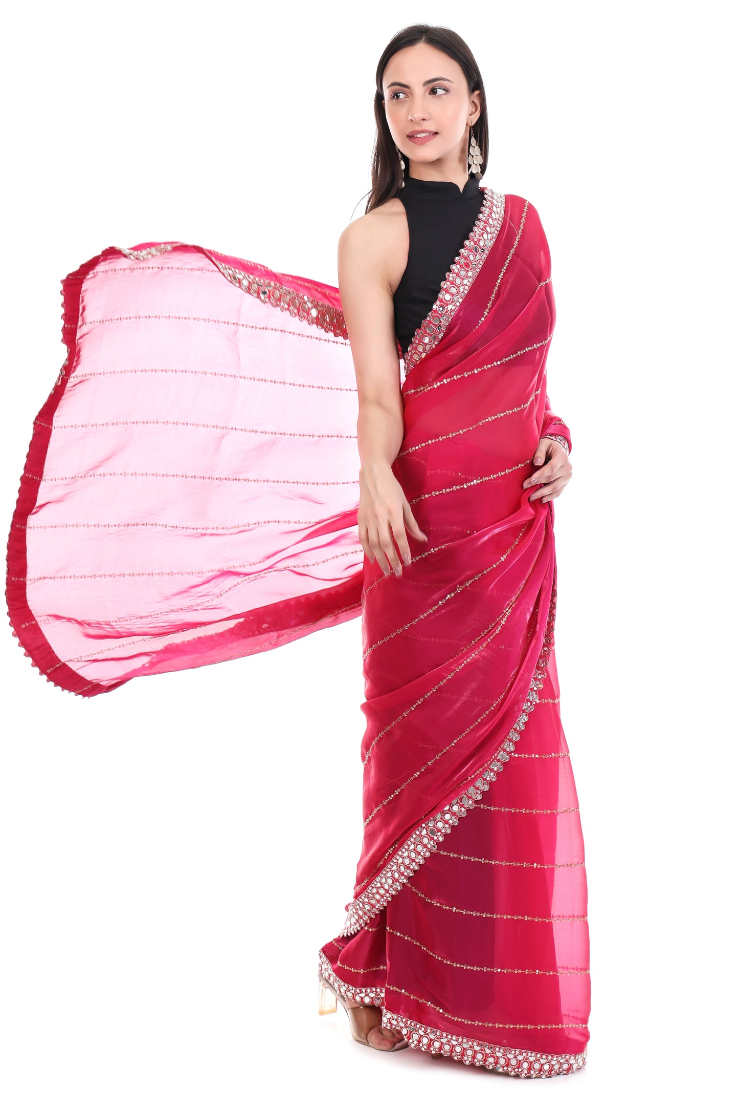 Luxury Jimmy Choo Fabric Saree