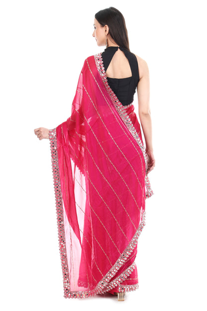 Luxury Jimmy Choo Fabric Saree