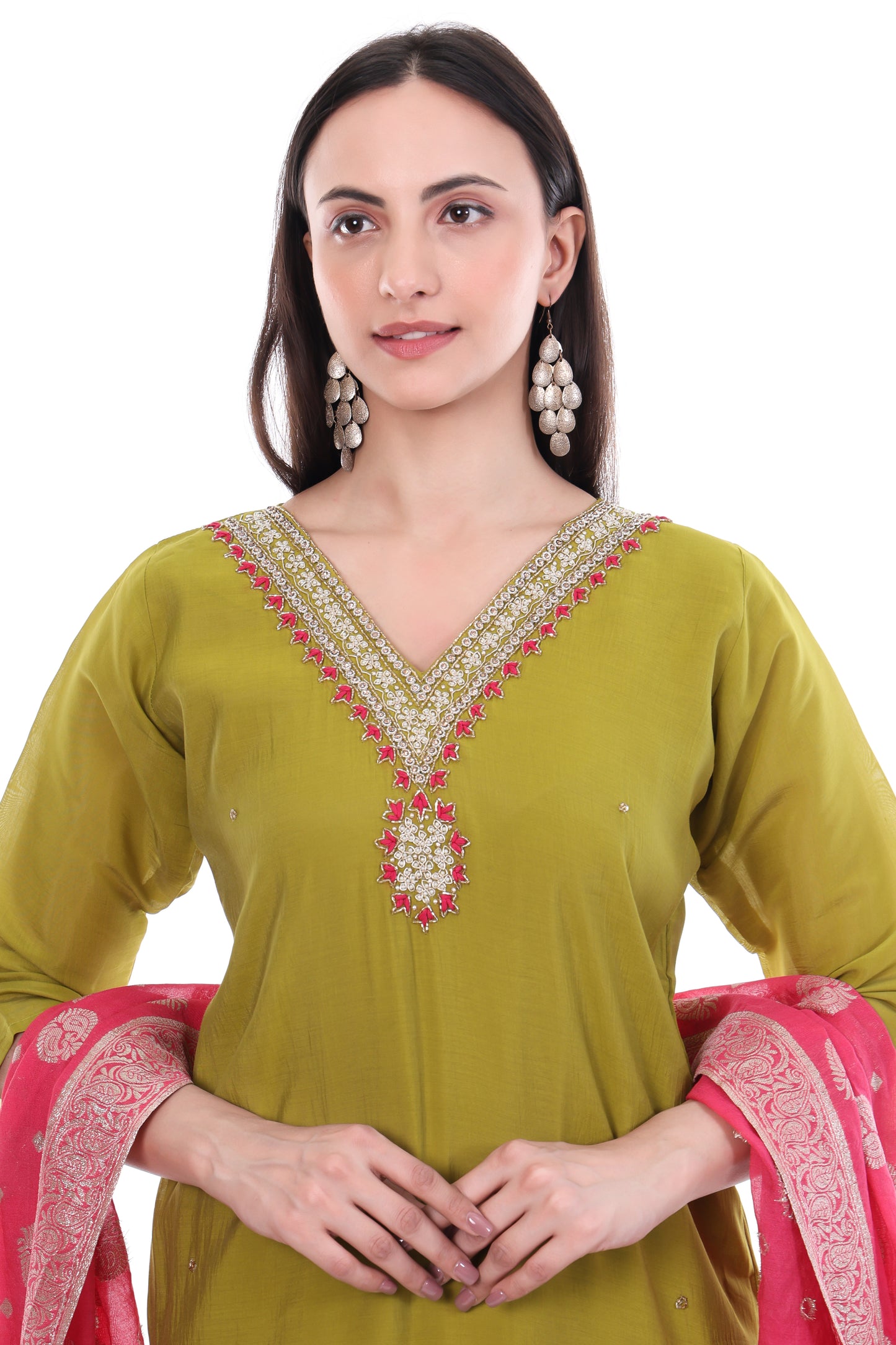 Premium Ethnic Embroidered Kurta Suit Set
