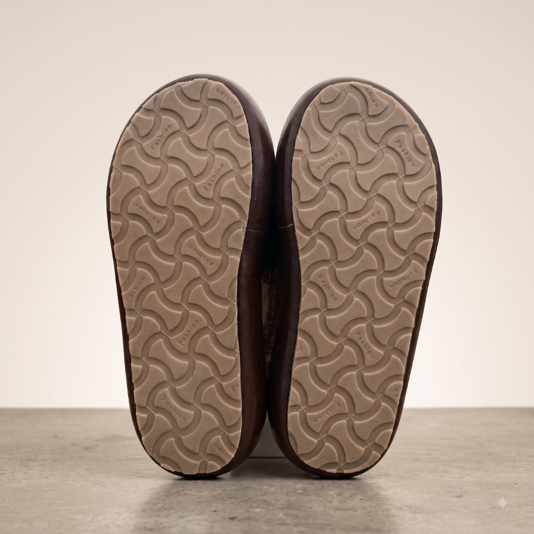 Brown Premium Embellished Comfort Slippers