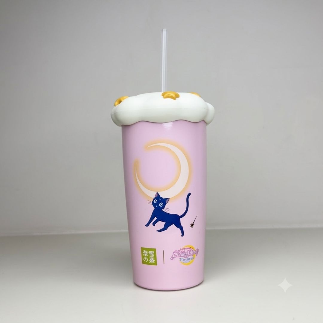 Stainless Steel Tumbler with Straw & Lid