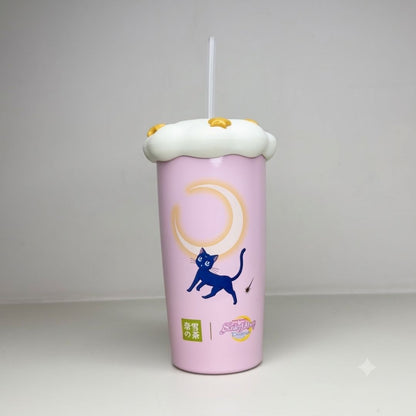 Stainless Steel Tumbler with Straw & Lid