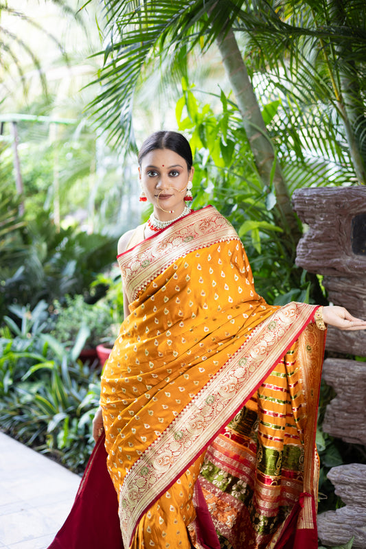 Regal Meenakari Elegance – Pure Handloom Banarasi Saree