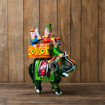 Multicolor Laquer Wooden Lakshmi Narayan in Ksheer Sagar Or Kshira Sagara