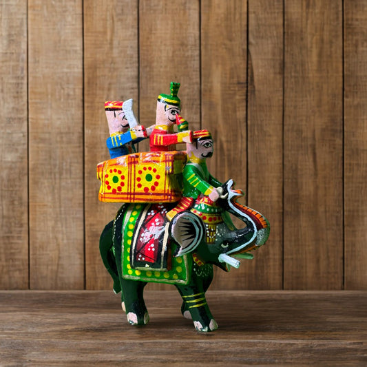 Multicolor Laquer Wooden Lakshmi Narayan in Ksheer Sagar Or Kshira Sagara