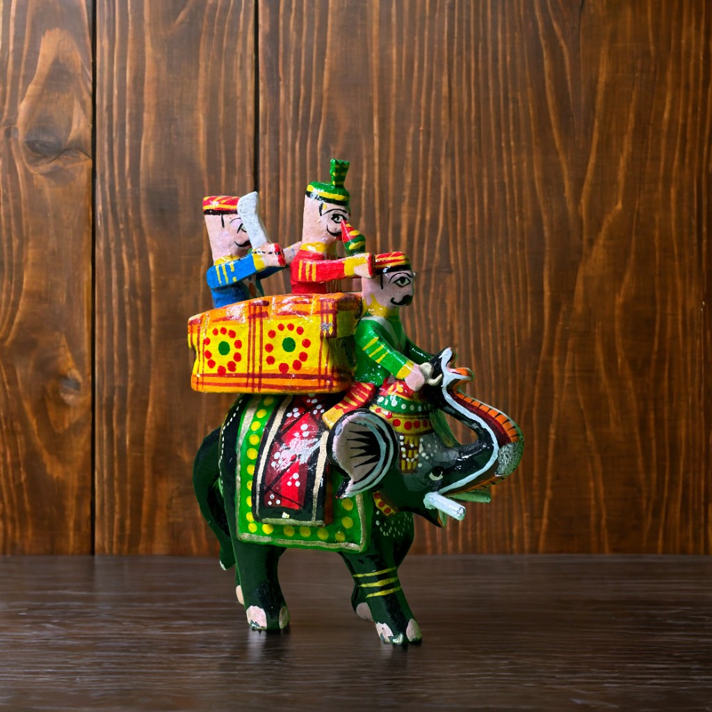 Multicolor Laquer Wooden Lakshmi Narayan in Ksheer Sagar Or Kshira Sagara
