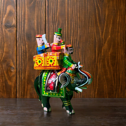 Multicolor Laquer Wooden Lakshmi Narayan in Ksheer Sagar Or Kshira Sagara