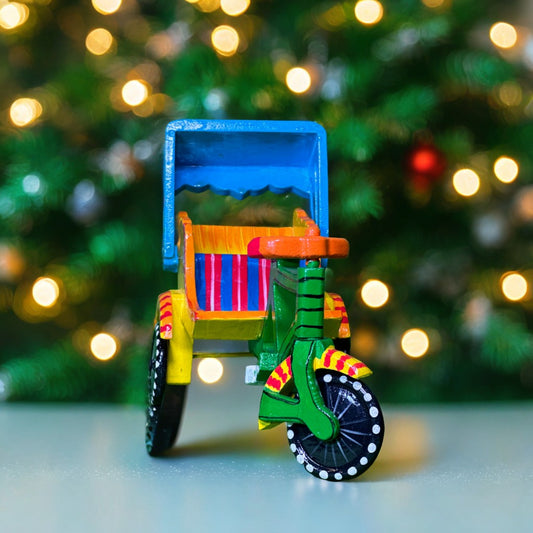 Wooden Handicraft Cycle Rickshaw Toy