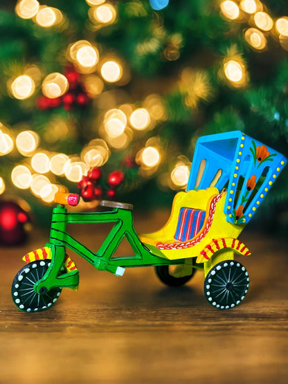 Wooden Handicraft Cycle Rickshaw Toy