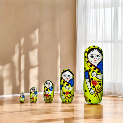 Wooden Handicraft Nesting Doll - Set of 5