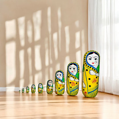 Wooden Handicraft Nesting Doll - Set of 5