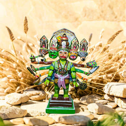 Wooden Handicraft Panchmukhi Hanuman