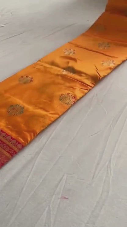 Premium Banarasi Silk Saree with Rich Weaving Pallu