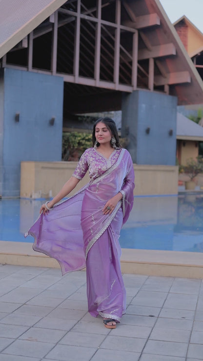 Party Wear Fancy Georgette Saree