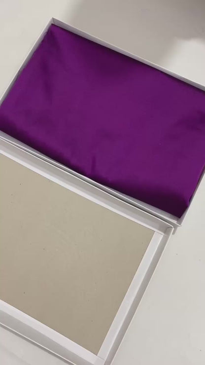 Banarashe Luxurious Royal Purple Banarasi Silk Saree with Gold Zari Paisley Pallu